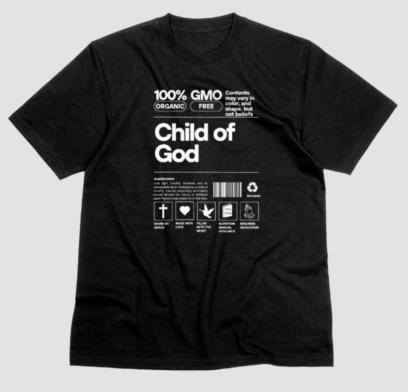 Christian Contents Tee (Blk/Grey)