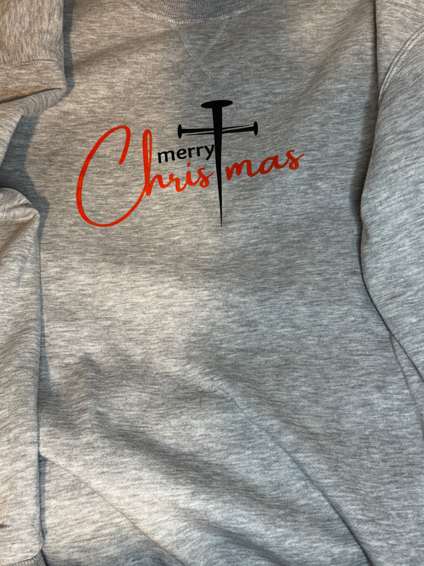 Unisex Christmas Cross Sweatshirt (MTO)